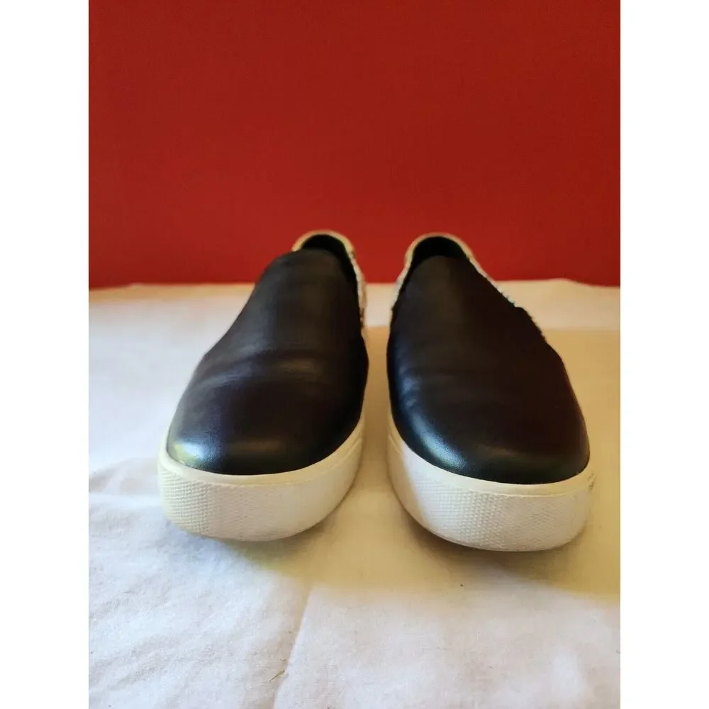 Cole Haan Shoes Womens 9.5 B Grandpro Black Leather Sneakers Snake Print W15434